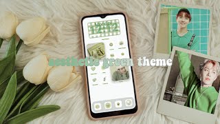 Making Realme c11 2021 Aesthetic - Aesthetic green theme + how to change apps label color screenshot 5