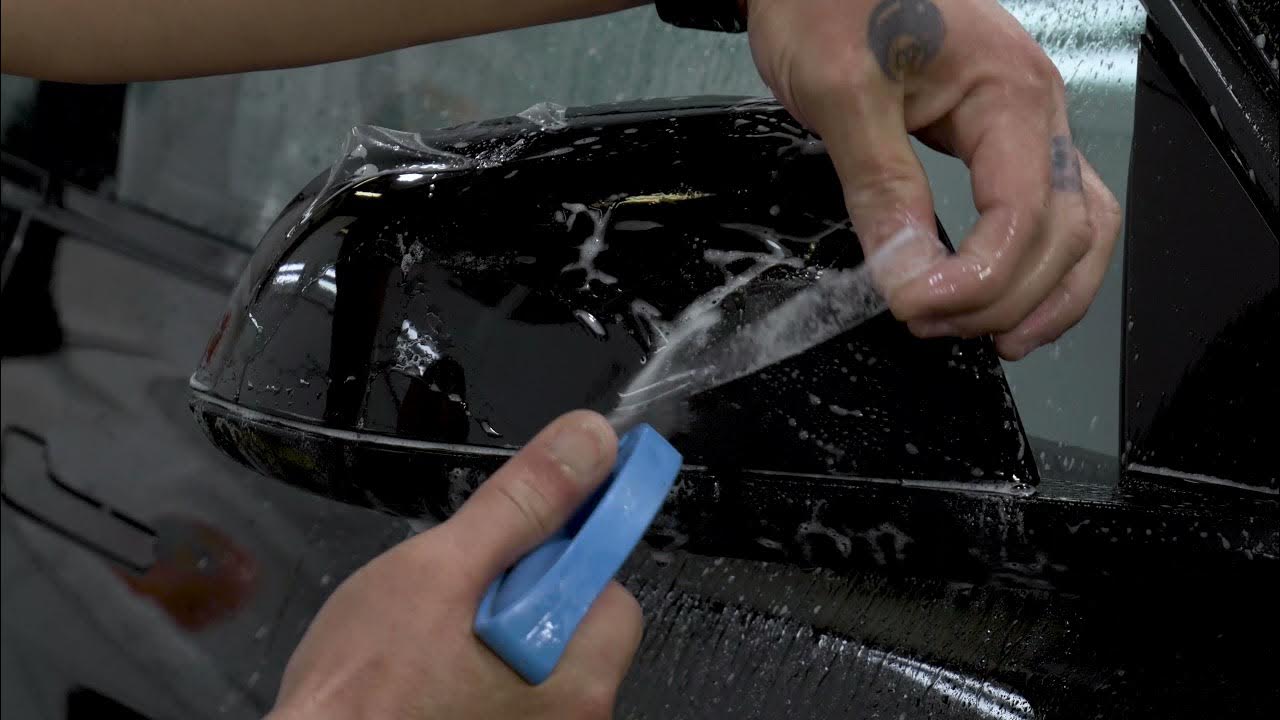 How To Install XPEL Paint Protection Film to Tesla Model 3 Mirror YouTube