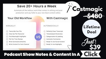 Transform Your Audio Into Evergreen Content With Castmagic Lifetime Deal!