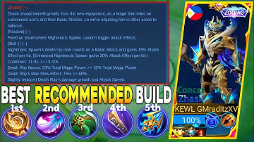 NEW ZHASK ATTACK SPEED EFFECT IS FINALLY HERE!🔥 ZHASK BEST ITEM BUILD | MOBILE LEGENDS