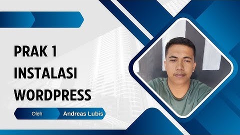 Instalasi wordpress