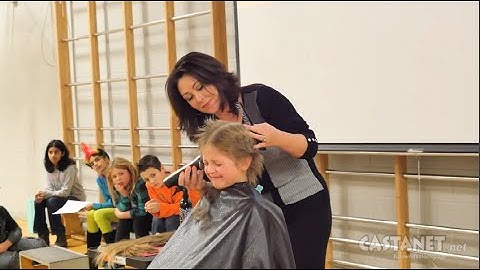 Girl shaves head for 'Balding for Dollars'