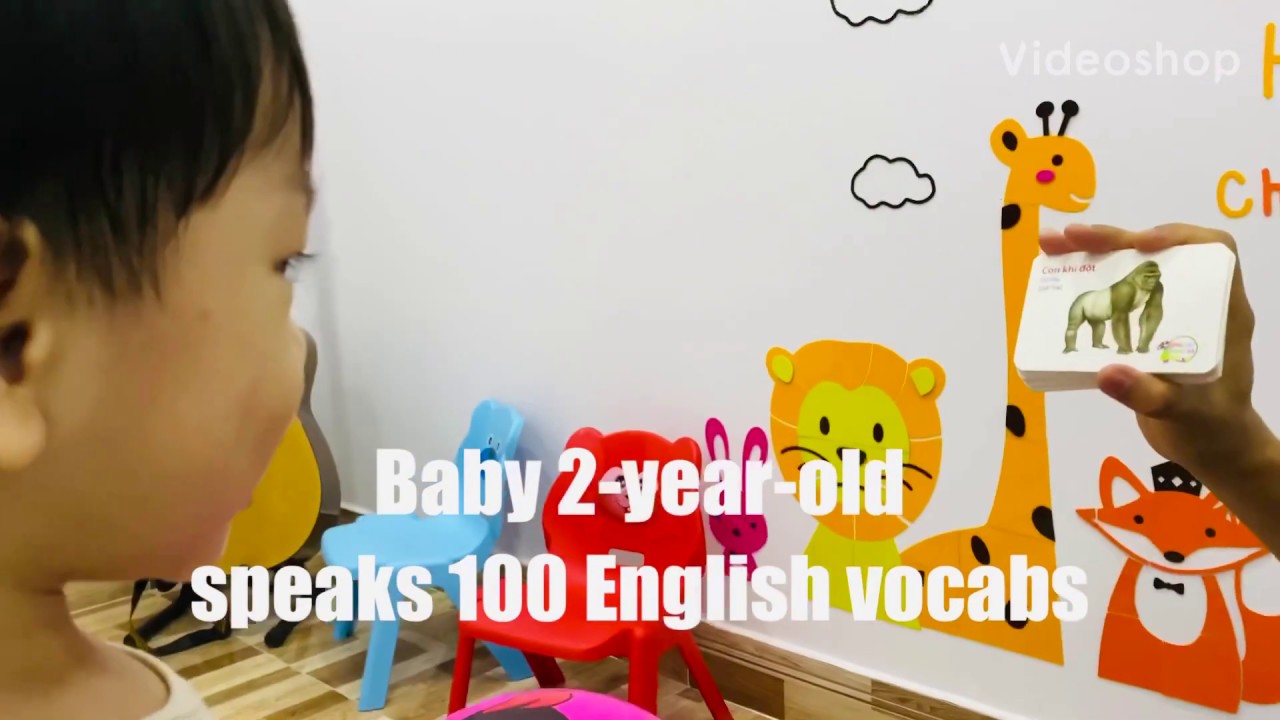 Baby 2yearold speaks 100 English vocabs (part 1) YouTube