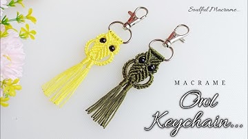 DIY Handmade Macrame Owl keychain | Macrame Easy Paracord Lanyard Keychain | Paracord Key Chain