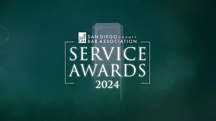 2024 SDCBA Service Awards Ceremony