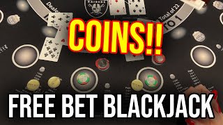FREE BET BLACKJACK!! CAN SARAH BRING THE LUCK!!? screenshot 1