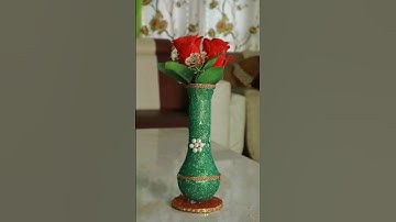 Flower vase from Fuse LED Light #youtubeshorts #crafts #viral #shorts #reuse #fun #diy #ideas
