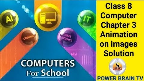 Chapter 3 Animation on images || Class 8 Computer || Solution || @PowerBrainTv