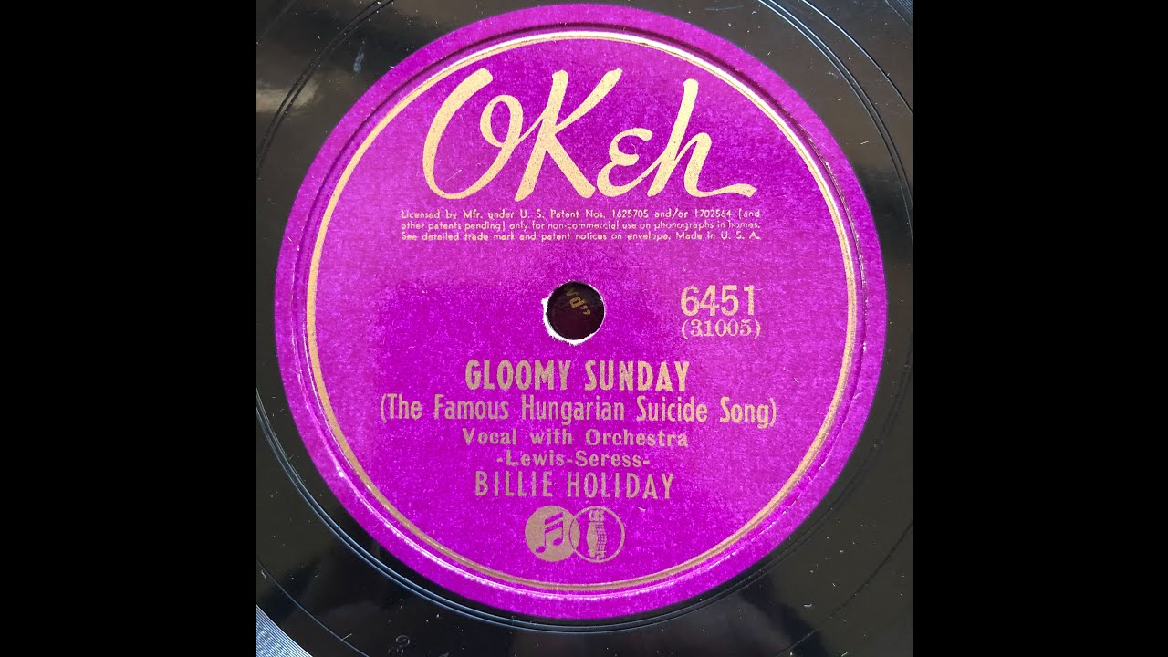 Youtube Billie Holiday Gloomy Sunday