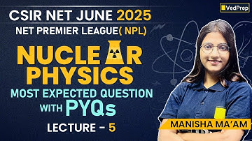 Nuclear Physics Lecture 5 | Most Expected Questions + PYQs Explained | CSIR NET June 2025 NPL Series