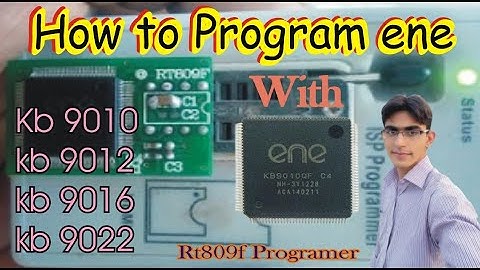 How To Flash ENE kb9010 with RT809F To Programer || Programming ene kb9012 using adapter with rt809f