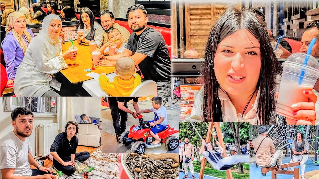 جربنا شربنا milk shake مع روشين ومحدين 🍧🍦ومزكين وبرنامج خملين للتنحيف دايت وسهرنا عند نزار وروبالين