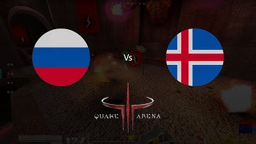 Russia vs Iceland Quake 3 Arena CTF q3w3 2002-01-24