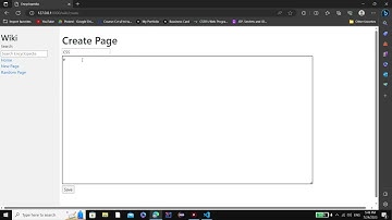 CS50w Project 1 Screencast