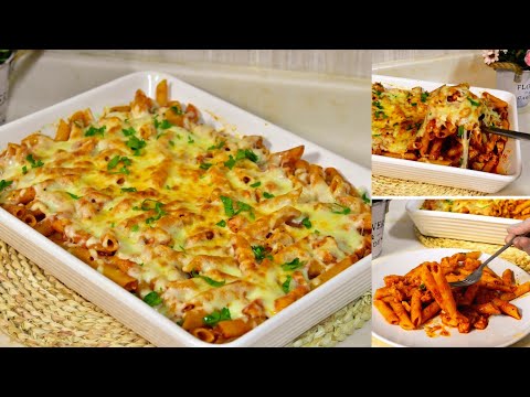 أطيب باستا بالصلصه الحمراء سهله وسريعه والطعم سوبر يمي