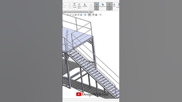 Steel Structure Platform   #cad #3d #designwithajay #solidworks #shorts #trend #viral