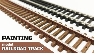 How to paint model Railroad Track | 5 MIN tutorial for beginners
