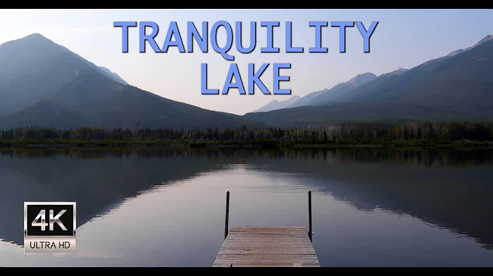 Tranquil Lake with Ambient Nature Sounds for Rest & Relaxation - Banff National Park, Canada - 4K