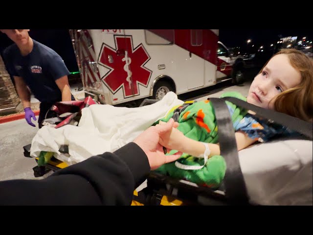 NiKO'S BRAVE AMBULANCE RiDE 🚑  Adley u0026 Navey Surprise him with a GiANT MONKEY! Mom saves the day class=