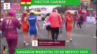 Héctor Garibay  da cátedra y rompe la marca del Maratón de la Ciudad de México