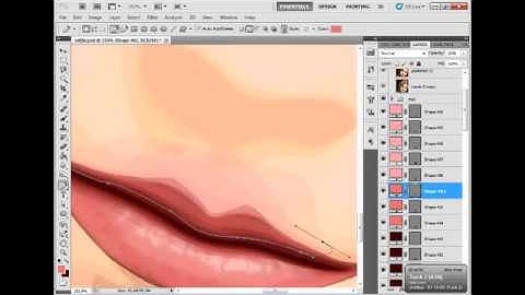 Vector x Vexel Art Tutorial Part 3 Lips Photoshop easy to understand concept