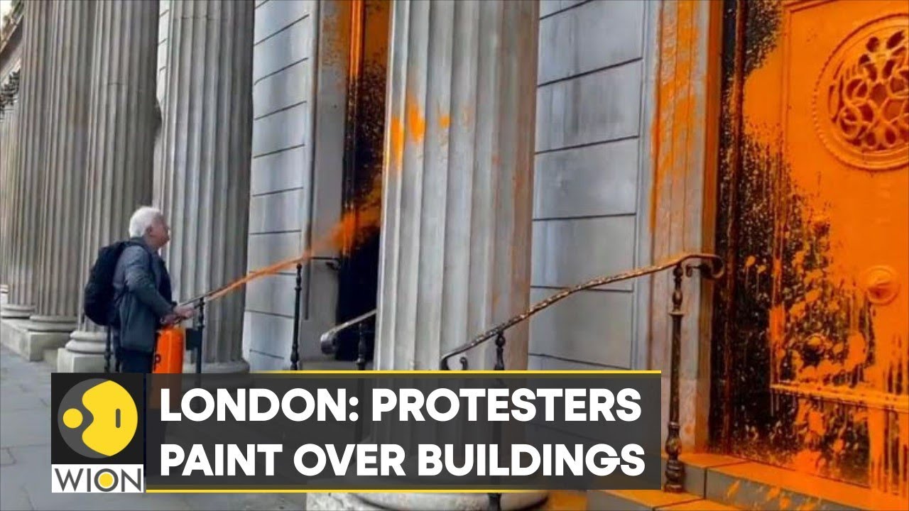 WION Climate Tracker: ‘Just stop oil’ supporters spray paint over government buildings in London