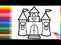 How to Draw a Princess Palace for Kids/Bolalar uchun Malika saroyini qanday chizish mumkin