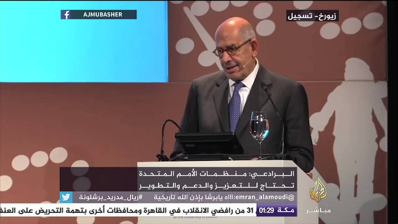 البرادعي: لابد من إعادة هيكلة الأمم المتحدة