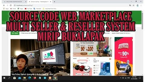 Source Code Web Marketplace Multiseller& Reseller System Mirip Bukalapak | Codeigniter+Raja Ongkir