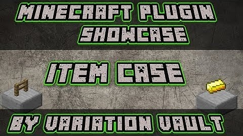 Minecraft Bukkit Plugin - Item Case - Showcase items + shop!