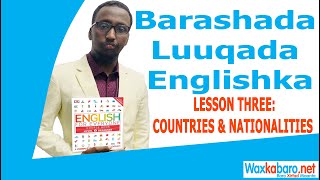 BARASHADA LUUQADA ENGLISH-ka | Baro Sida Wadamada iyo Dhalashoyinka English logu Dhaho