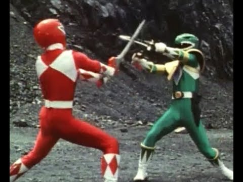 Power Rangers Green Ranger Vs Red Ranger Sic 1994 Pt Youtube