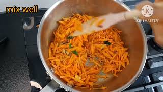 How to make Carrot Curry I Karotten Curry I carrot  hodda I SL Nishi I (English Sub )