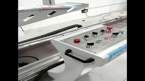 Máy cắt nhôm 2 đầu M450 -Lưỡi đẩy từ dưới lên