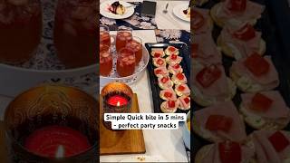 Easy & Quick canapés recipe - delicious and looks superb #canapes #youtubefeed shorts #sweetaslife