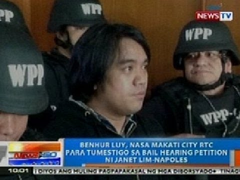 NTG: Benhur Luy, nasa Makati RTC para tumestigo sa bail hearing petition ni Napoles
