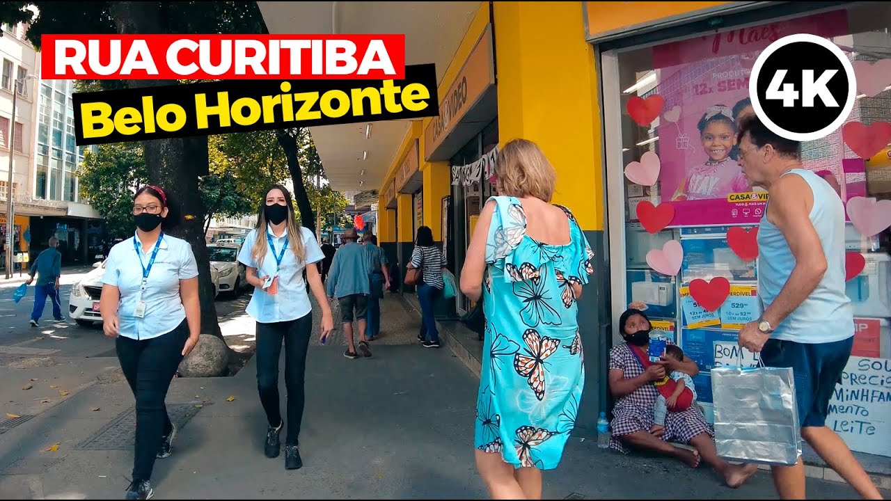 RUA CURITIBA | BELO HORIZONTE-MG | NA RUA 4K - YouTube