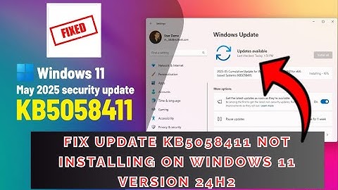 Fix Update KB5058411 Not Installing On Windows 11 Version 24H2