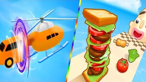 🎮Shape-Shifting vs Sandwich Runner All Levels - New Max Level Android,Ios Mobile Gameplay