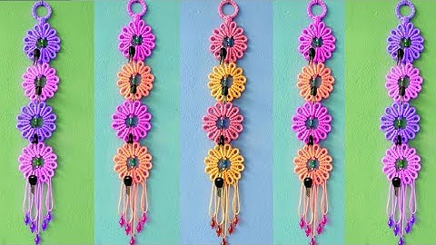 Key hanger macrame, beautiful keys holder making, easy design for keys holder macrame, macrame keys