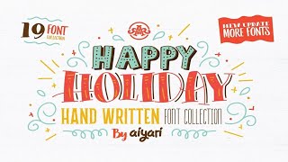 Happy Holiday   Update Font Free Download