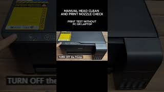 MANUAL HEAD CLEAN AND PRINT NOZZLE CHECK PRINT TEST WITHOUT PC/LAPTOP shorts  epson epsonl3210