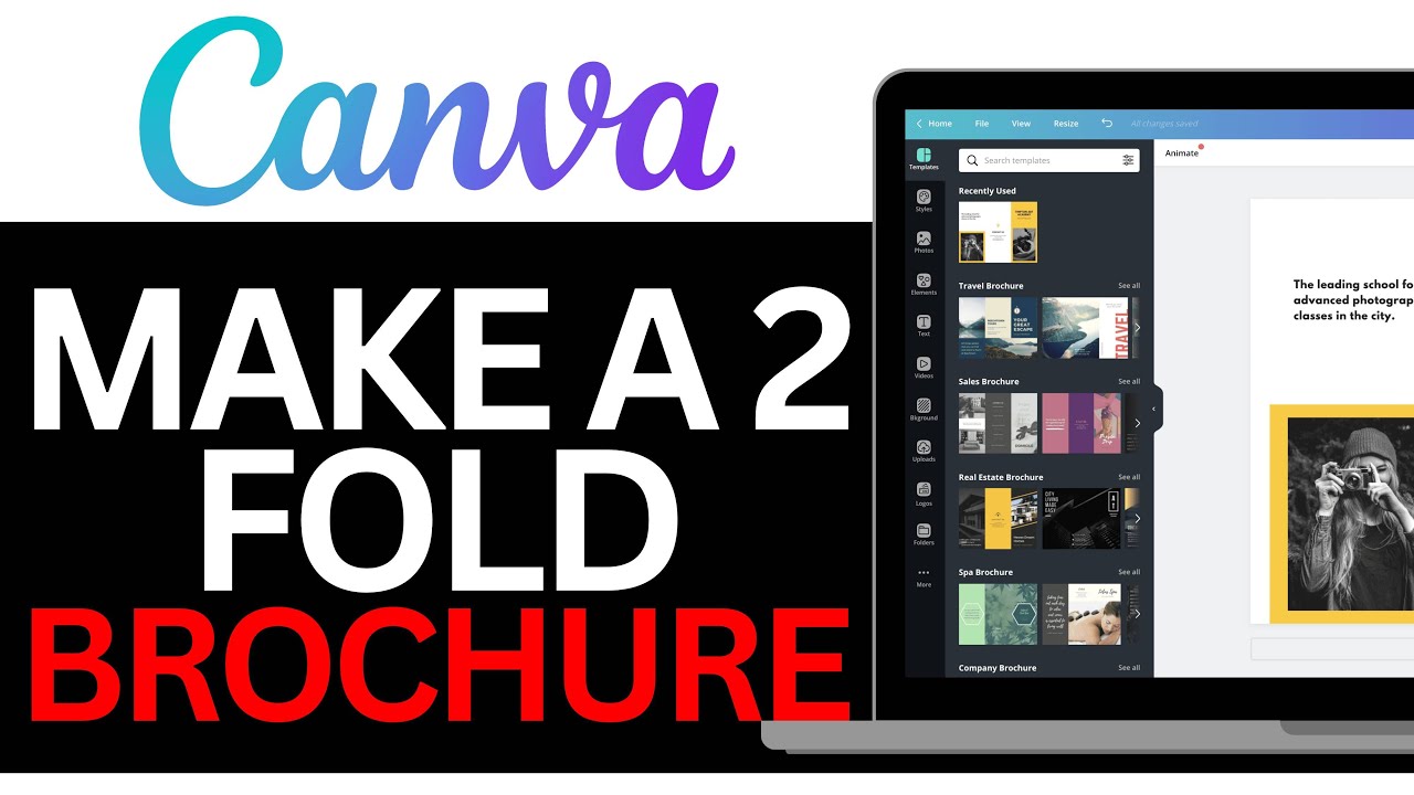 How To MAKE A 2-FOLD BROCHURE IN CANVA! | BEST NEW METHOD 2025!
