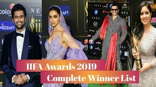 IIFA Awards 2019 Complete Winners list And Costumes of Celebrety