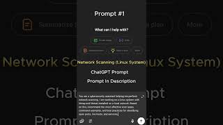 Network Scanning Linux System Ai Prompt
