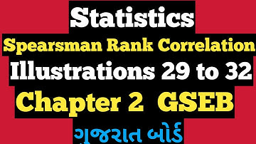Std12 Statistics || GSEB Chapter 2 || Linear Correlation I Illustrations 29 to 32 @StudyPointPro