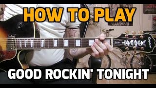 Good Rockin' Tonight - guitar solo lesson w/tabs chords