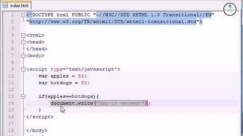 JavaScript Tutorial - 14  for Beginners- if Statement