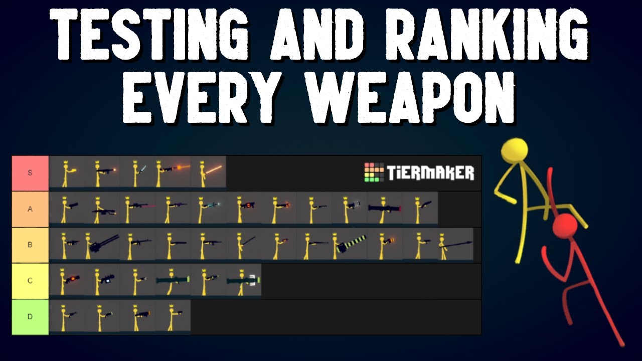 Stick Fight: The Game Weapons Tier List : r/Stickfight