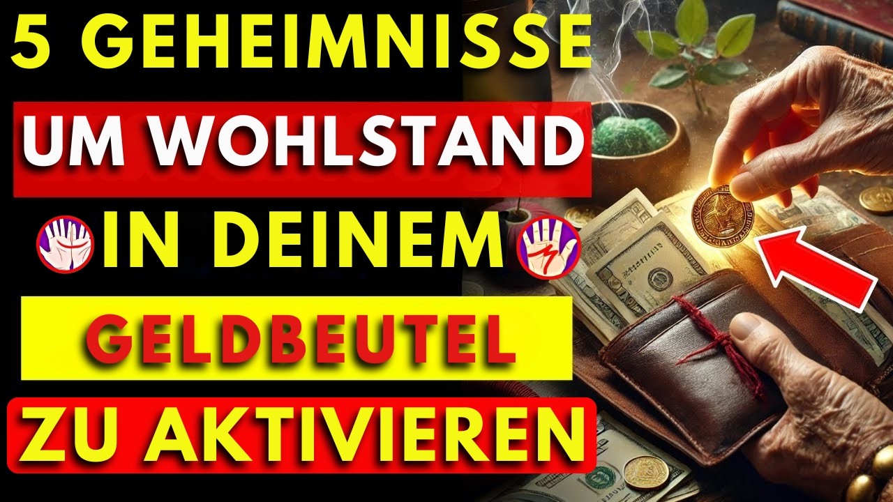 Magnetischer Wohlstand Ein Ding im Portemonnaie für finanziell Fluss buddhistischer Weisheit geheimn
